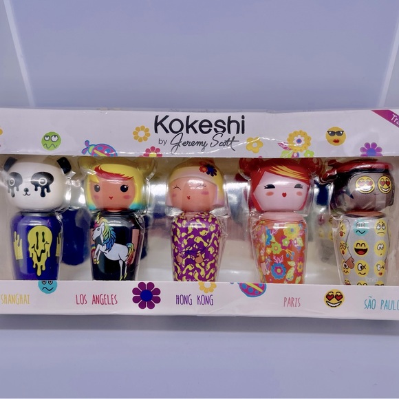 NEW Kokeshi Perfume By Jeremy Scott Gift Set 5 (5ml) Bottles New In Box. - Picture 3 of 5